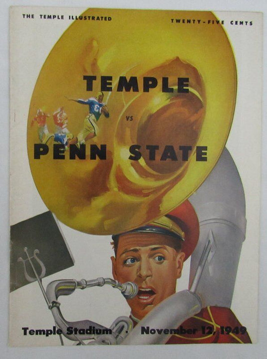 1949 Penn State Nittany Lions vs. Temple Owls College Football Program 137605