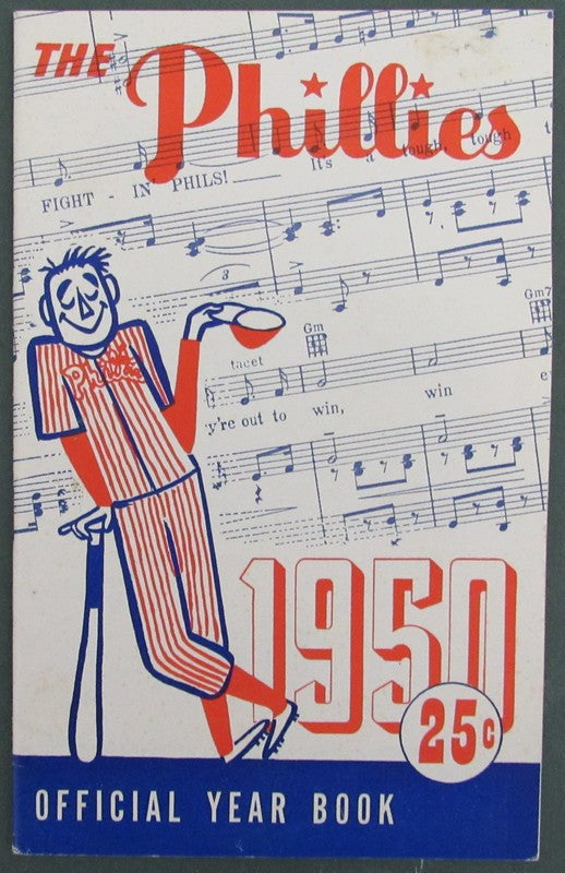 1950 Philadelphia Phillies Year Book/Media Guide with Mailing Envelope 188425