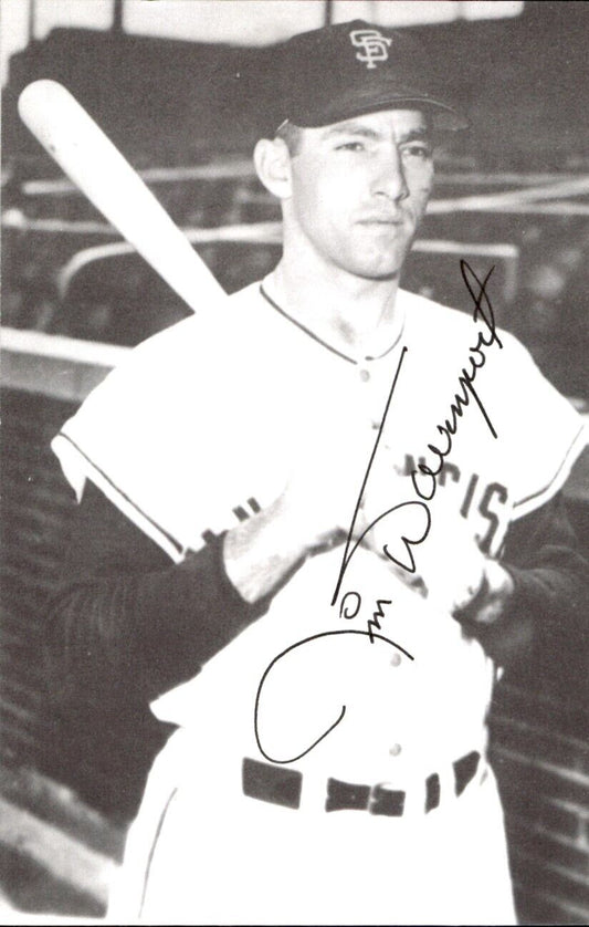 Jim Davenport San Francisco Giants Signed/Auto 3x5  Photo 178167