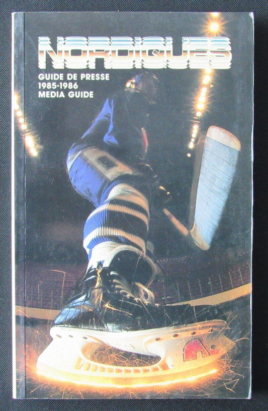 1985-86 Quebec Nordiques Ice Hockey Media Guide 176299