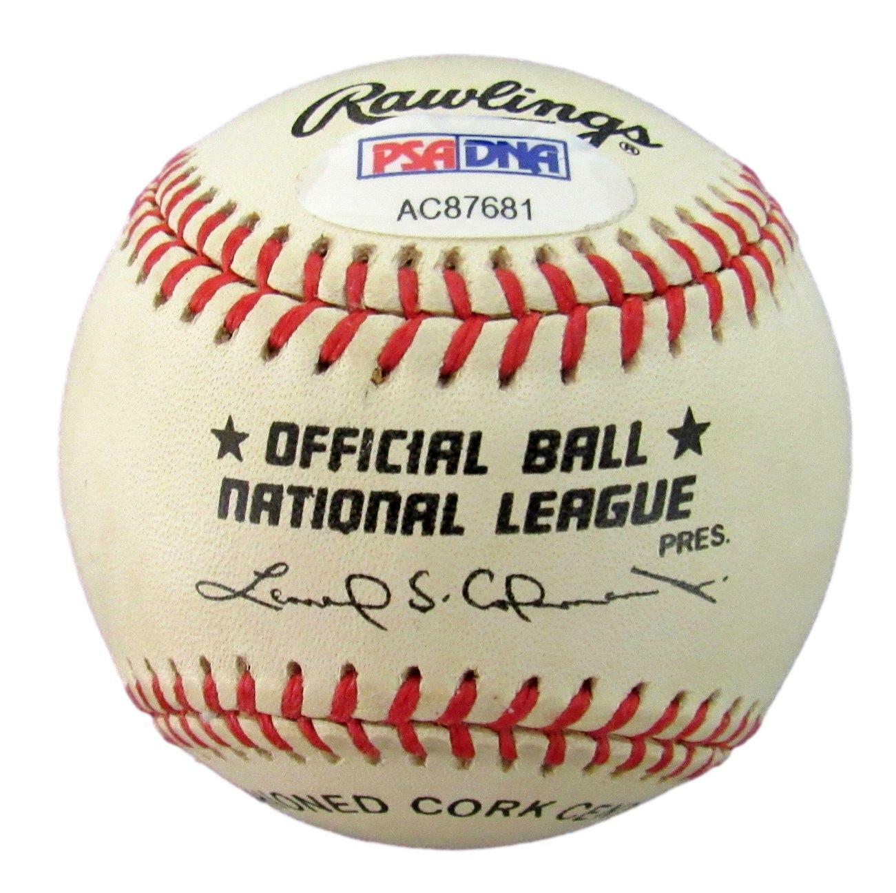 Dick Williams HOF Brooklyn Signed/Auto Rawlings ONL Baseball PSA/DNA 162084