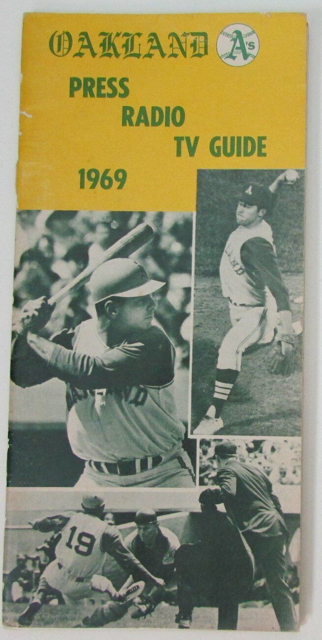 1969 Oakland Athletics A's Media/Press Guide 155230