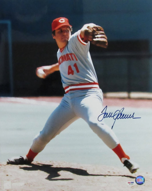 Tom Seaver Autographed 16x20 Photo Cincinnati Reds PSA 191296