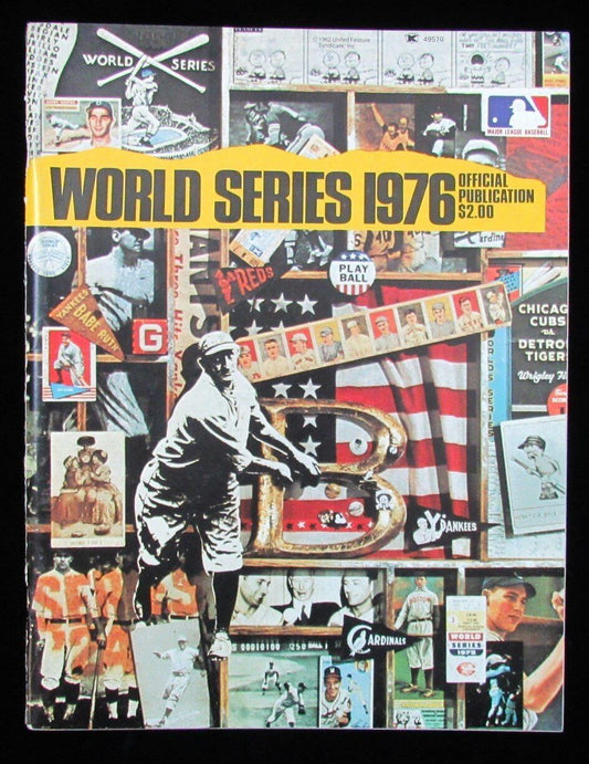 1976 World Series Souvenir Program Cincinnati Reds vs. New York Yankees