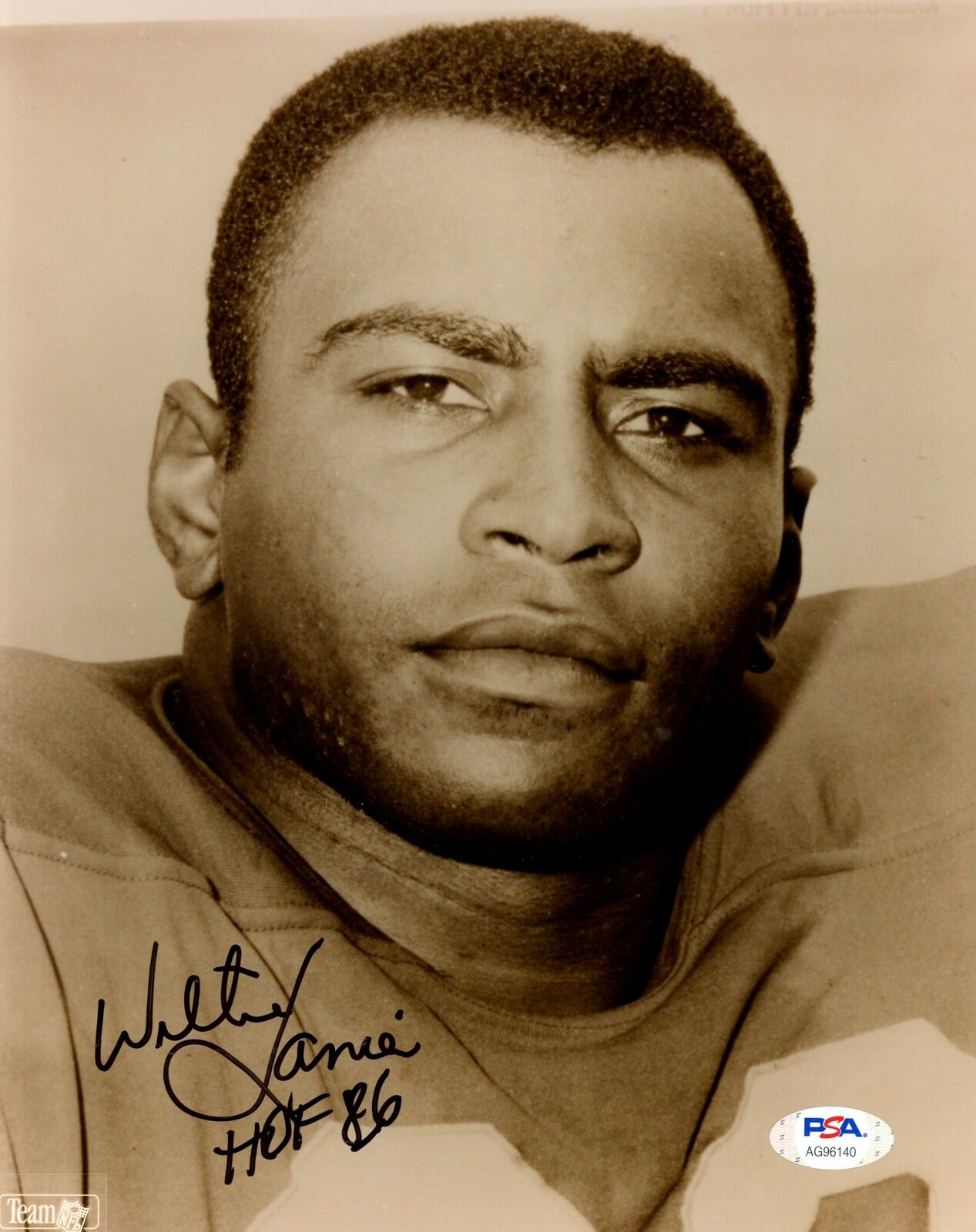 Willie Lanier KC Chiefs HOF Signed/Inscr 8x10 B/W Photo PSA/DNA 153668