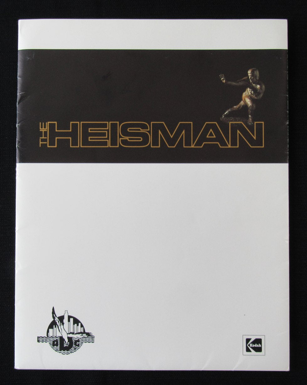 1986 Heisman Trophy Award Downtown Athletic Club Press Folder 181824