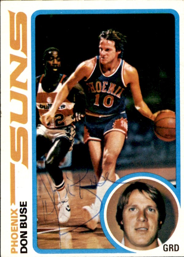 Don Buse Autographed 1978-79 TOPPS Basketball Card #35 Suns 183076