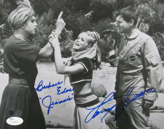 Barbara Eden/Larry Hagman Autographed I Dream of Jeannie 8x10 Photo JSA 187329