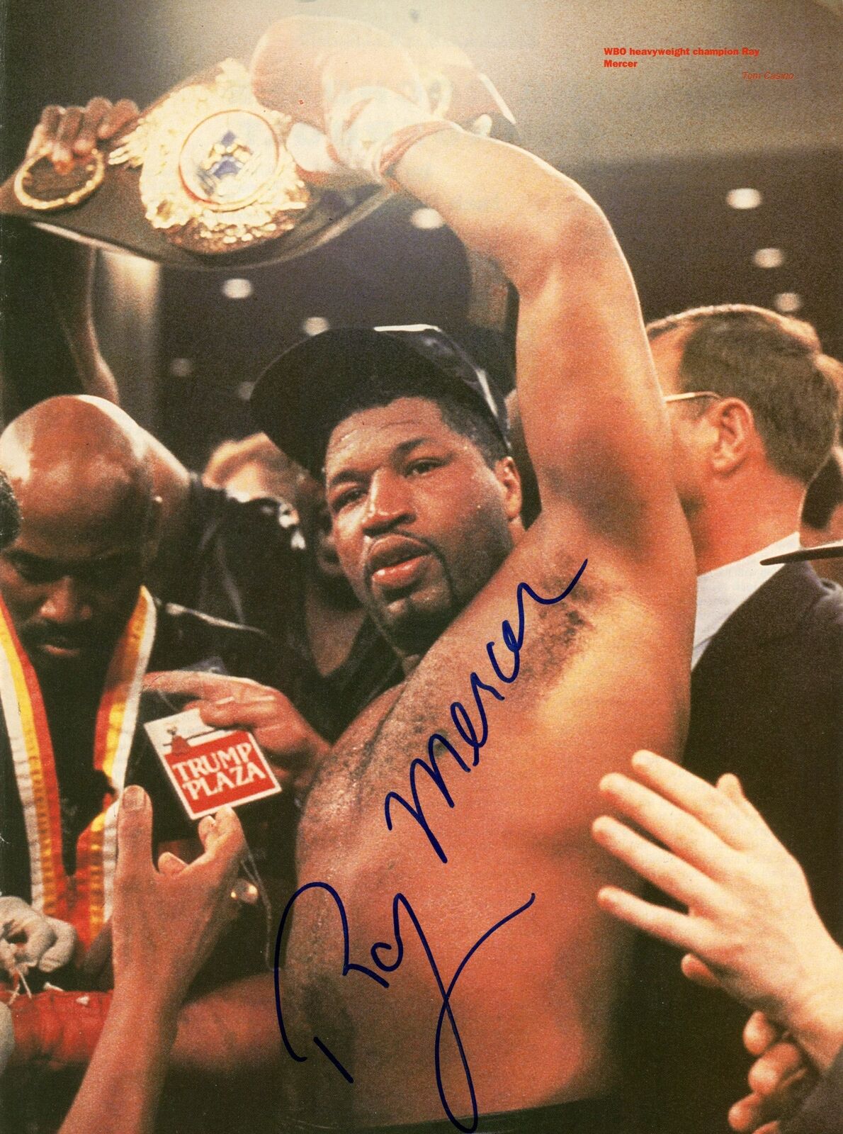 Ray Mercer Autographed Magazine Photo Boxing Champ 177636