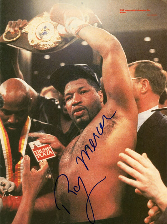 Ray Mercer Autographed Magazine Photo Boxing Champ 177636