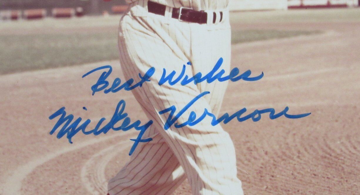 Mickey Vernon Milwaukee Braves/Pirates/Indians d.2008 Autographed 8x11 Photo