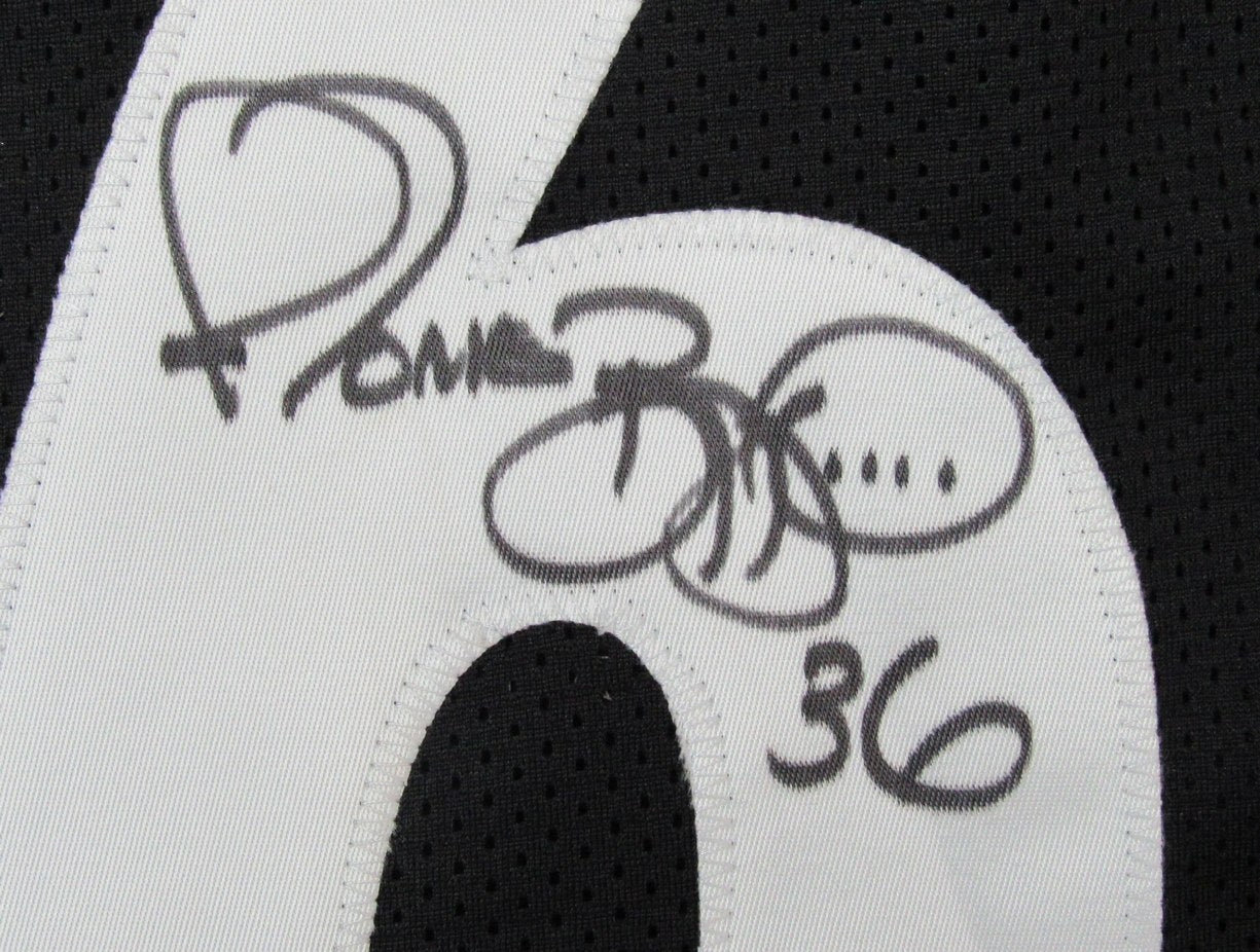 Jerome Bettis HOF Signed Black Custom Football Jersey Steelers Beckett 186584