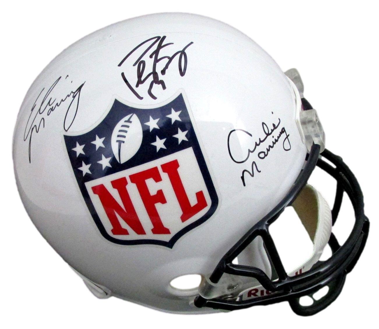 Manning Family Peyton Eli + Multi-Autographed Full Size Replica Helmet Fanatics