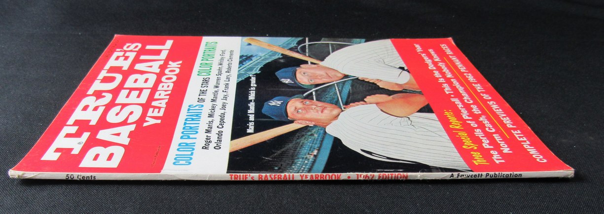 1962 True's Baseball Yearbook Mantle/Marris on Cover 183845