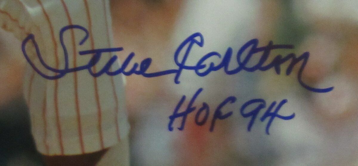 Steve Carlton Phillies Autographed/Signed 16x20 Photo Inscribed Tristar 135448