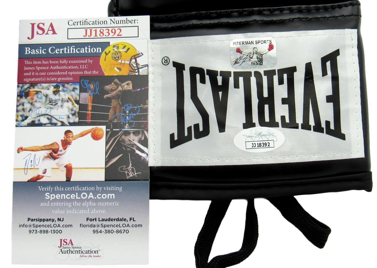 Mike Tyson Boxing Champ Signed/Auto Black Everlast Boxing Glove Right JSA 149809