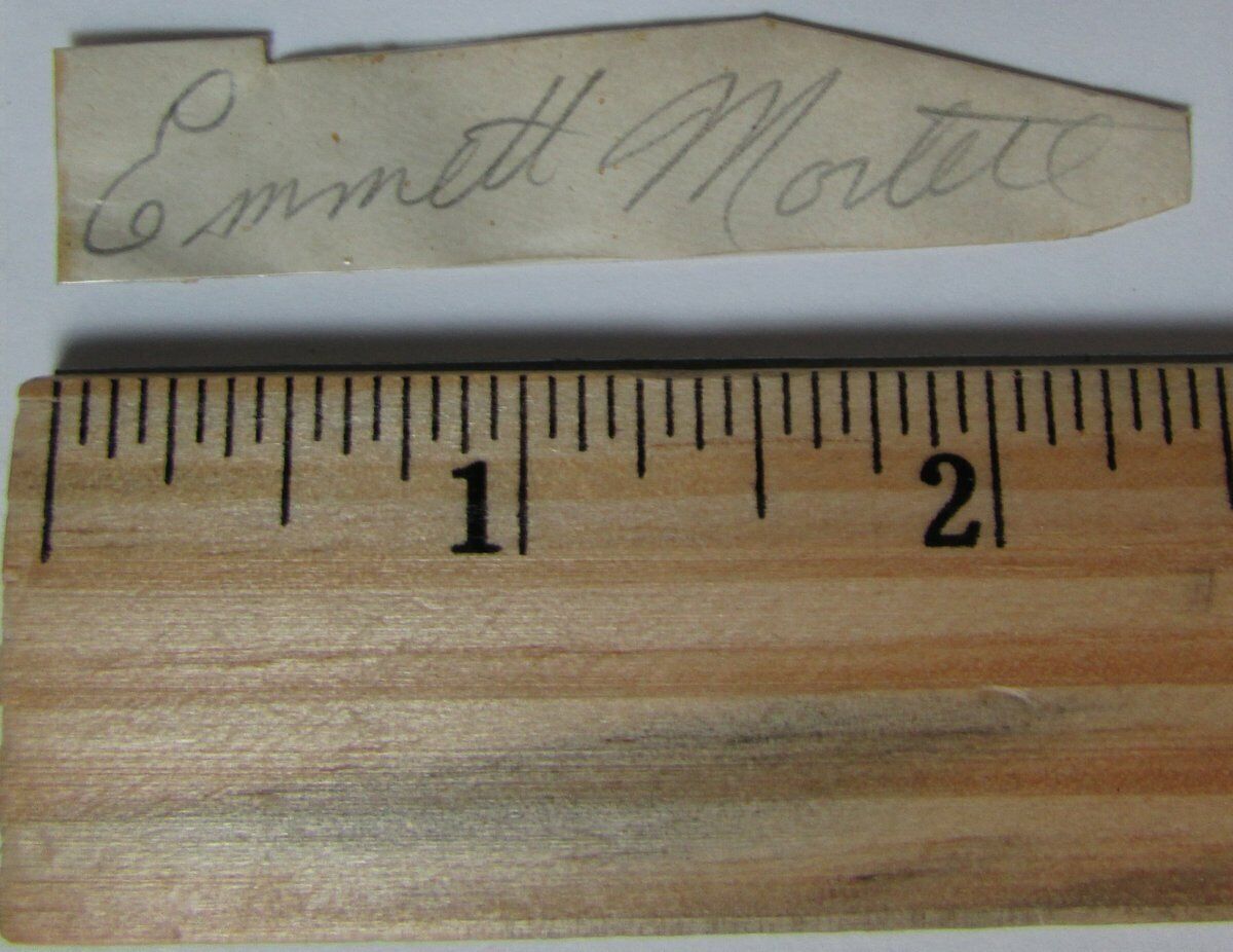 Emmett Mortell Notre Dame Fighting Irish/ Eagles Signed Cut  PSA/DNA 145112
