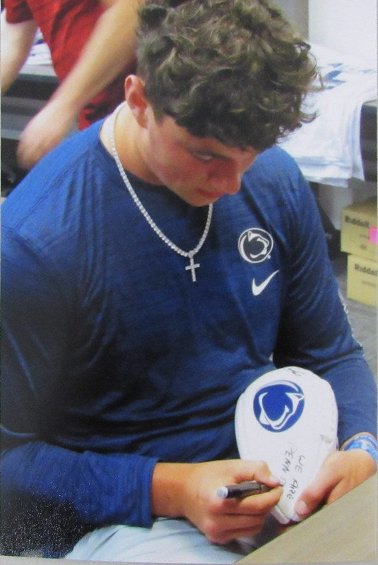 Drew Allar Autographed/Inscribed Penn State Logo Football JSA 183143