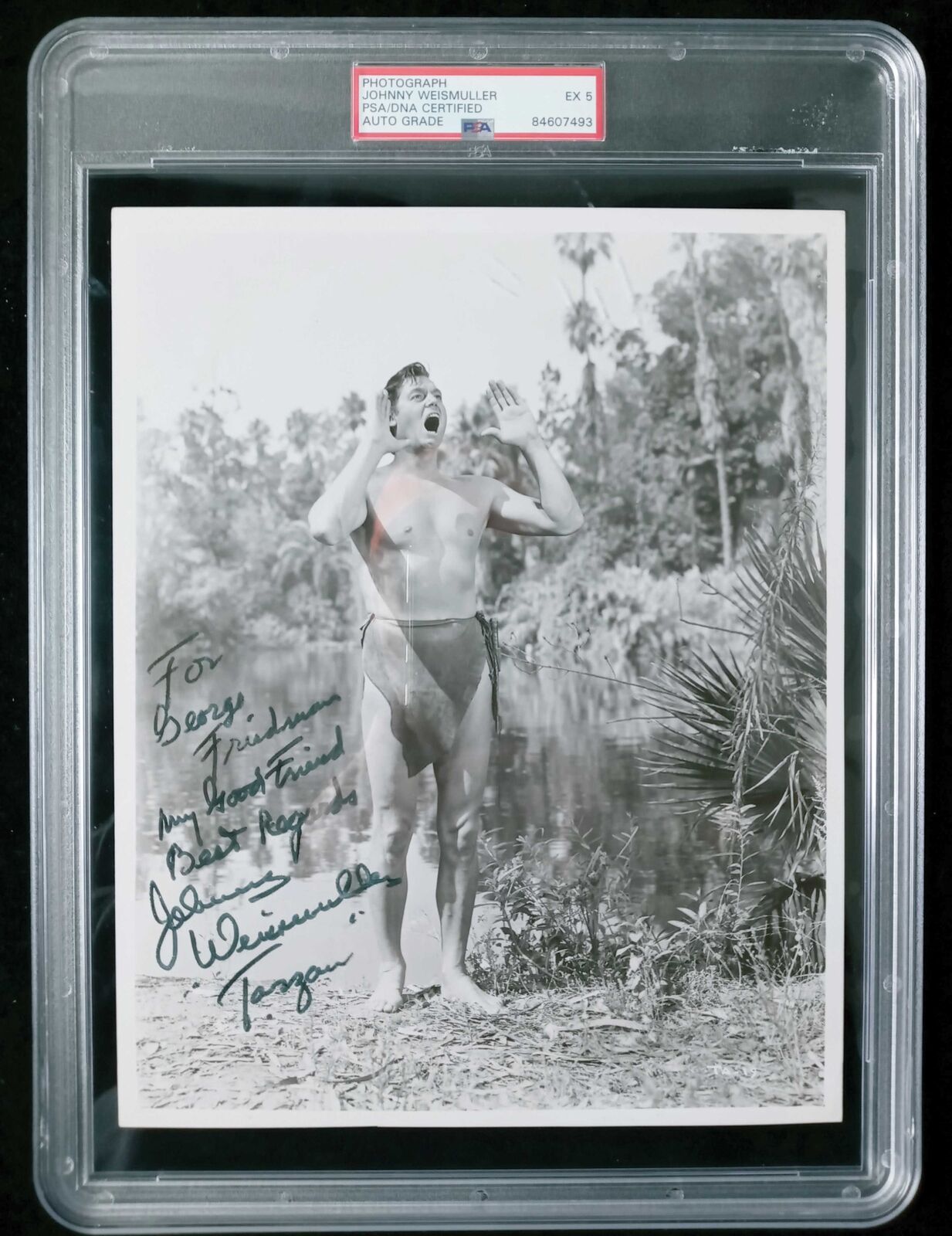 Johnny Weissmuller autographed 8"x10" photograph 175657