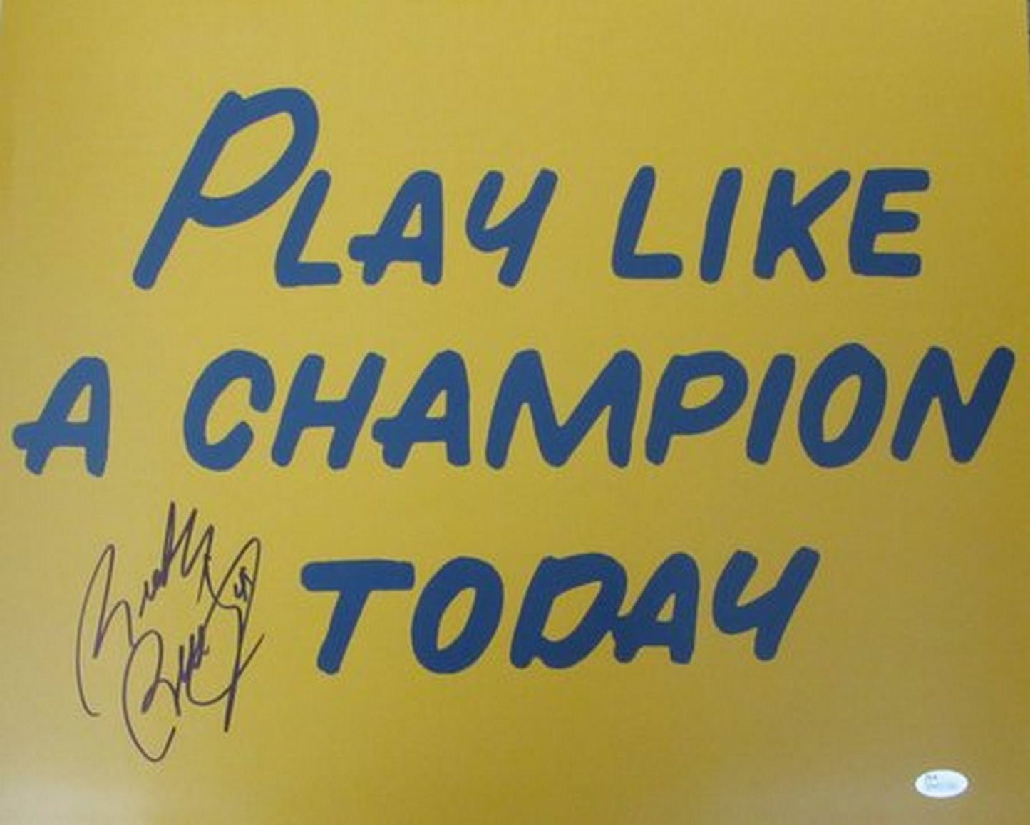 Rudy Ruettiger Notre Dame Signed 16x20 Photo Play Like A Champion JSA 137027