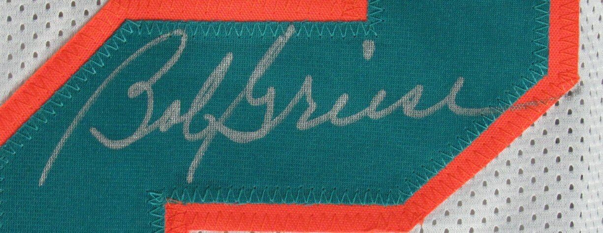 Bob Griese HOF Signed/Auto Miami Dolphins Custom Football Jersey JSA 166136