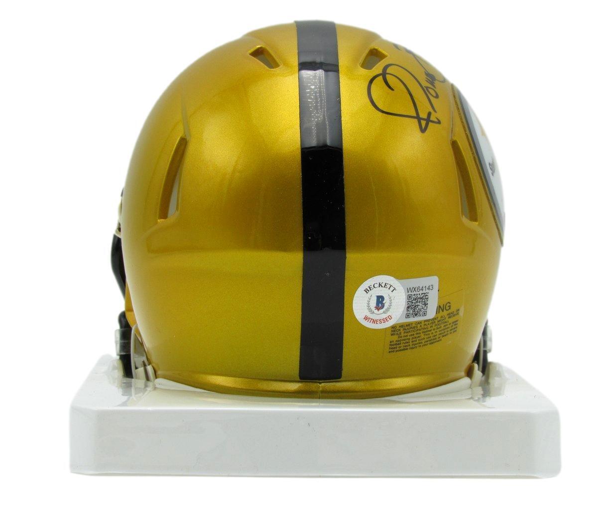 Jerome Bettis HOF Autographed Flash Mini Football Helmet Steelers PROVA