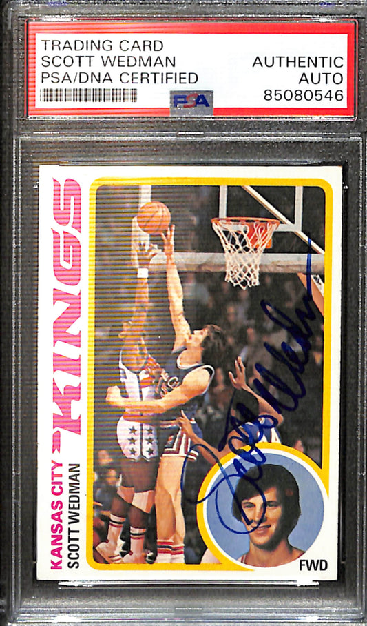 Scott Wedman Signed/Auto 1978 Topps Card #79 Kansas City Kings PSA/DNA 185426