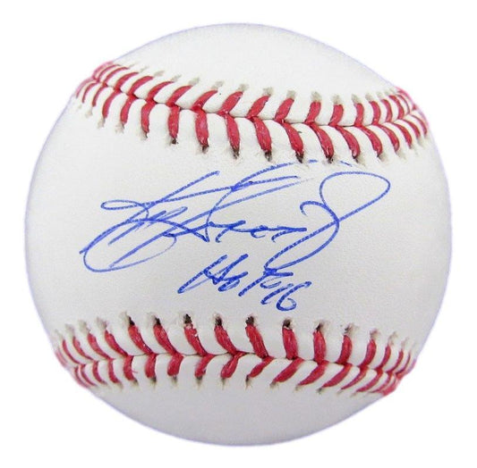 Ken Griffey Jr. HOF Autographed/Inscribed OML Baseball Mariners Beckett 182145