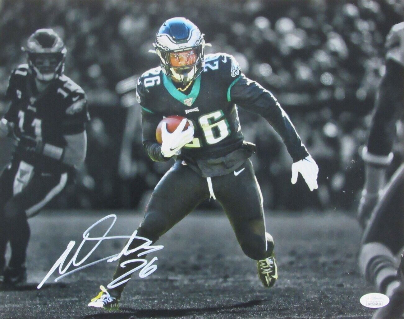 Miles Sanders Philadelphia Eagles Signed/Autographed 11x14 Photo JSA 147615