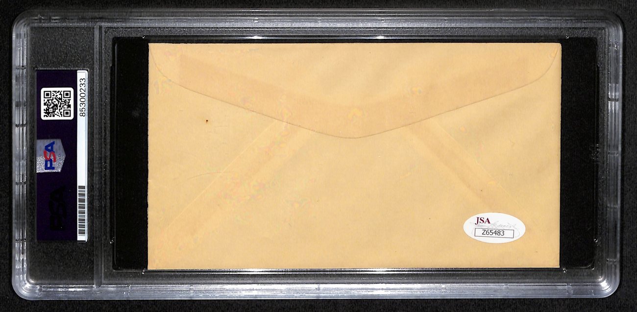 Mickey Mantle HOF Signed/Inscribed Hotel Envelope NY Yankees PSA/DNA 193300