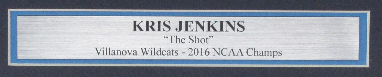 Kris Jenkins Autographed 2016 The Shot 16x20 Photo Villanova Framed JSA 184959