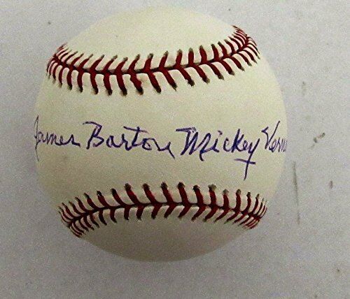 Mickey Vernon Pittsburgh Pirates Autographed/Signed Baseball JSA 129136