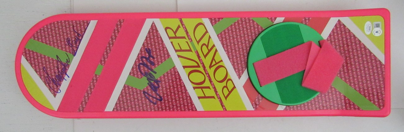 Michael J Fox/Christopher Lloyd Signed Back to the Future Hoverboard JSA BAS 766