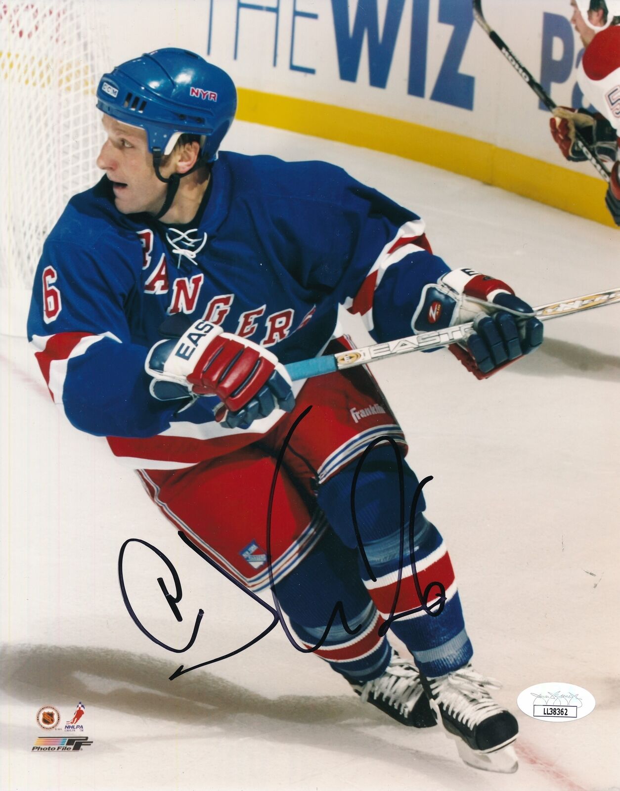 Darius Kasparaitis New York Rangers Signed/Autographed 8x10 Photo JSA 157639