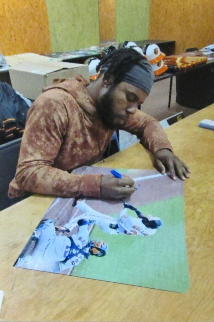 Cedric Mullins Baltimore Orioles Signed/Auto 16x20 Photo Framed Beckett 165206