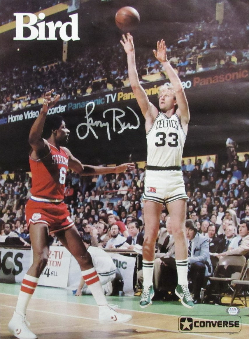 Larry Bird HOF Signed/Autographed 16.5x23 Photo Boston Celtics PSA/DNA 193253