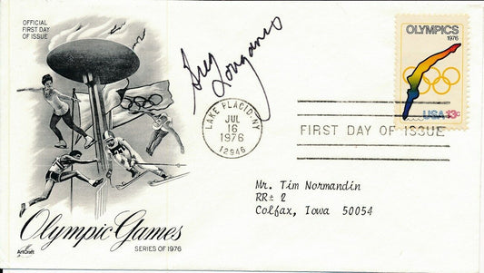 Greg Louganis Olympic Diving Signed 1976 First Day Cover/FDC 151276