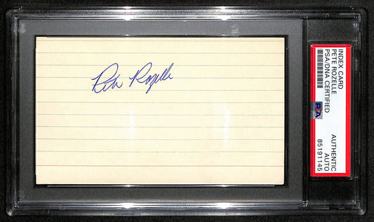 Pete Rozelle Signed/Auto 3x5 Index Card NFL Commissioner PSA/DNA 187486