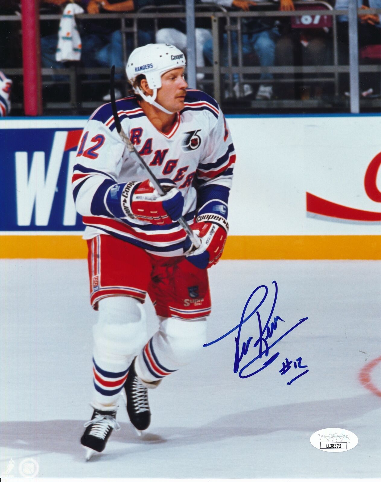 Tim Kerr New York Rangers Signed/Autographed 8x10 Photo JSA 157329