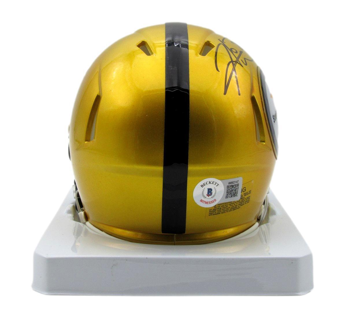 Hines Ward Autographed Flash Mini Helmet Steelers Beckett 180988