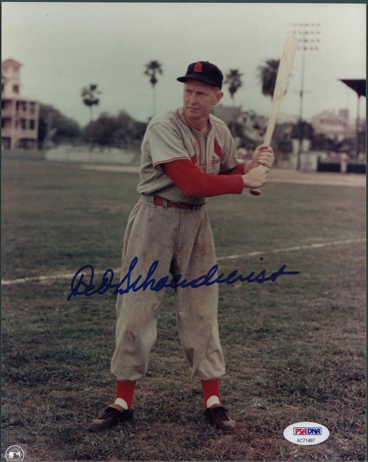 Red Schoendienst Cardinals HOF Signed/Autographed 8x10 Photo PSA/DNA AC71497