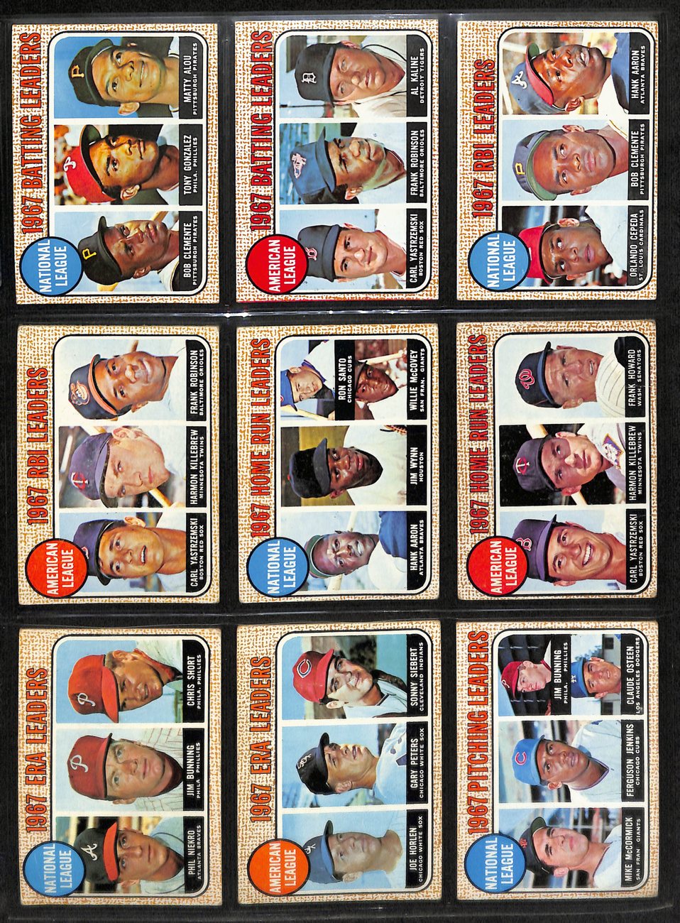 1968 Topps Baseball Card Complete Set (1-598) Bench Ryan Mantle Mays 191958