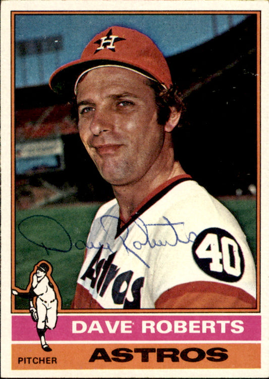 Dave Roberts Autographed 1976 TOPPS Card #649 Houston Astros 183413