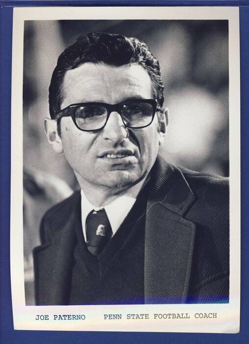 Joe Paterno Penn State1978 wire 5x7 photo 119779