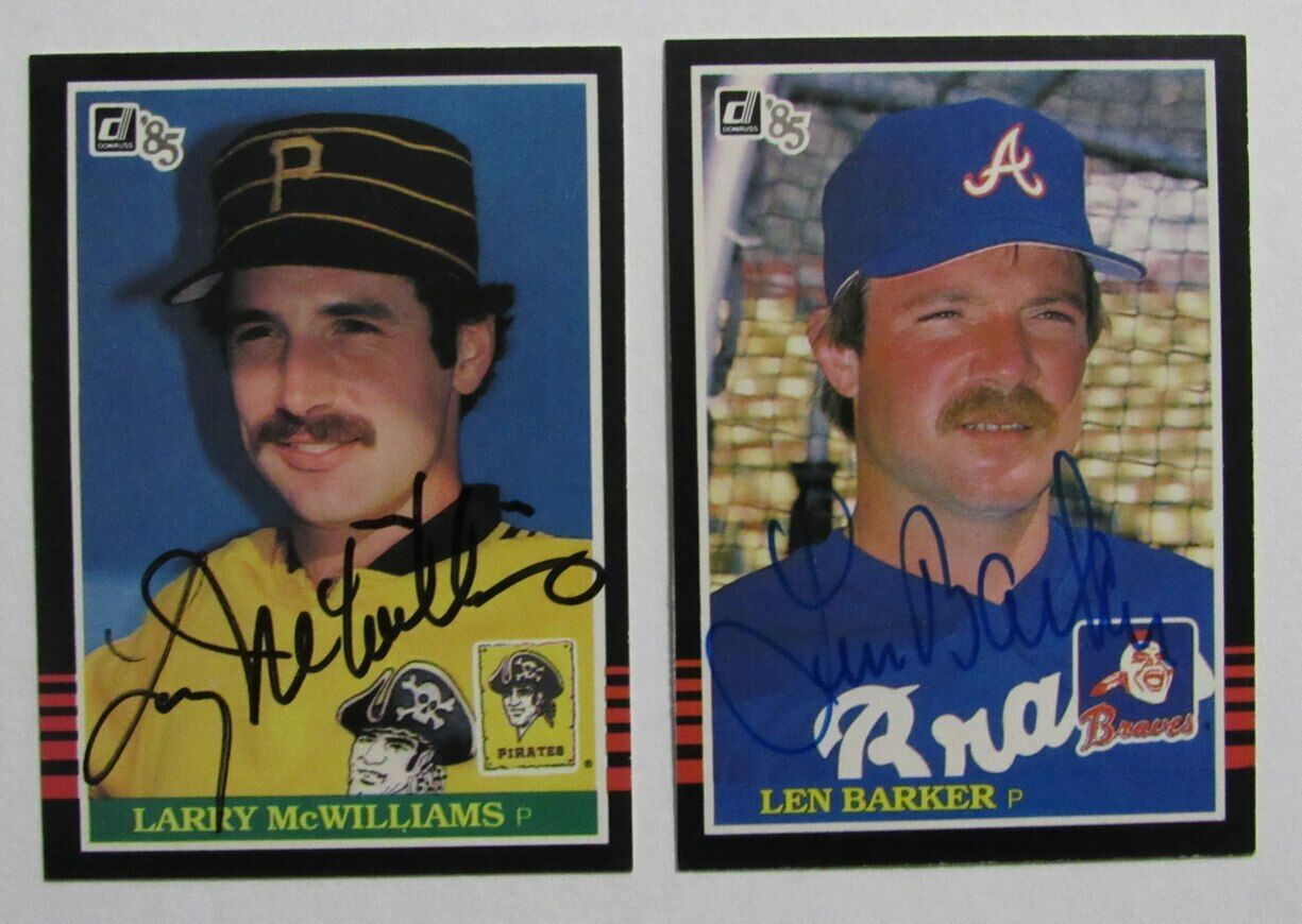 Lot of 4 Signed/Autographed 1985 Donruss Baseball Cards 166769