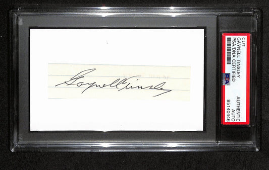 Gaynell Tinsley  Autographed 3x5 Cut Card PSA/DNA 186540