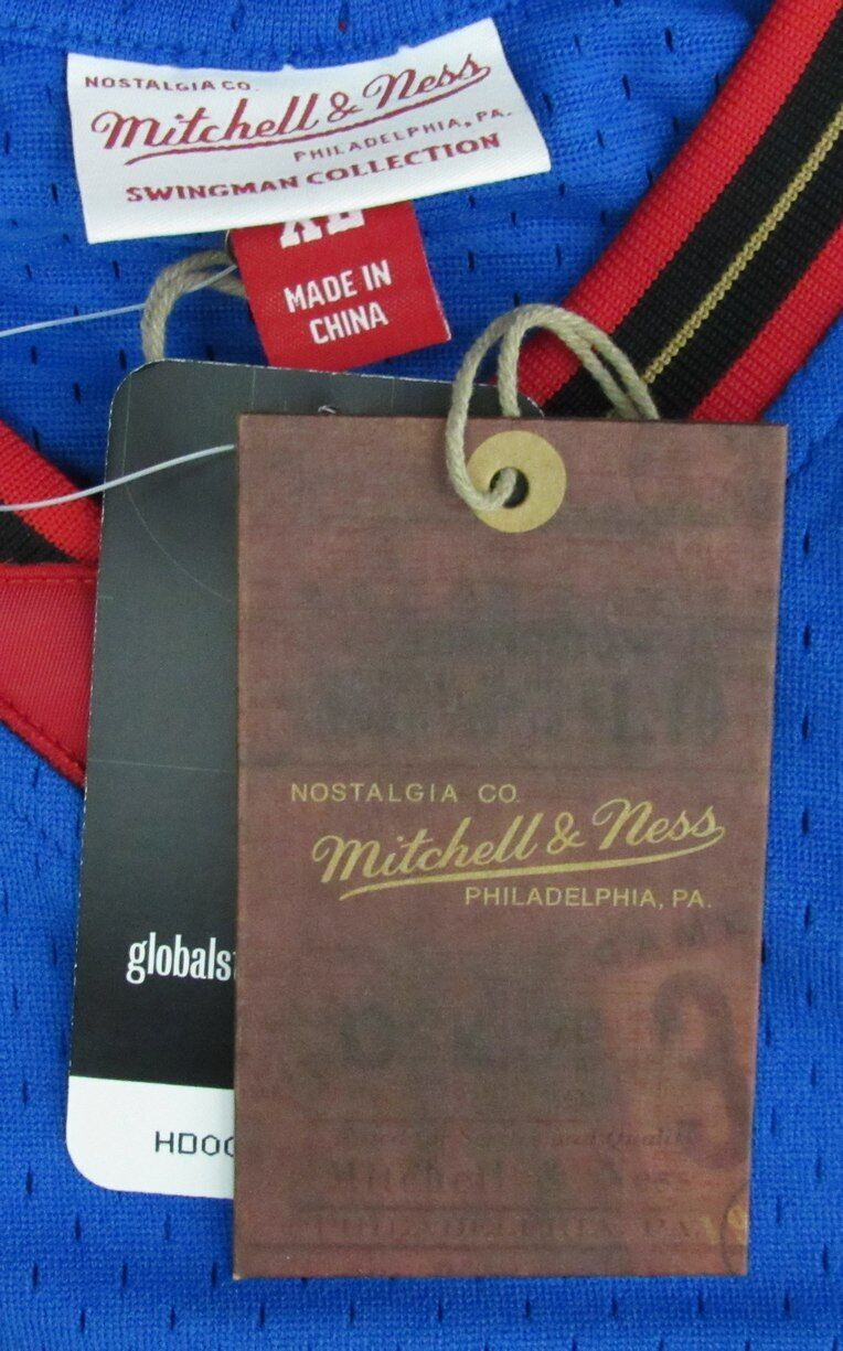 Allen Iverson HOF Autographed Royal Mitchell & Ness Jersey 76ers JSA 181842