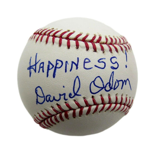 David Odom Autographed OML Baseball Wake Forest Basketball Coach JSA