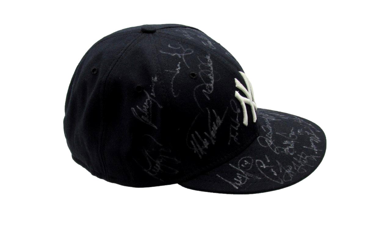 New York Yankees Greats Multi-Signed (24) New Era Baseball Hat PSA/DNA 193119