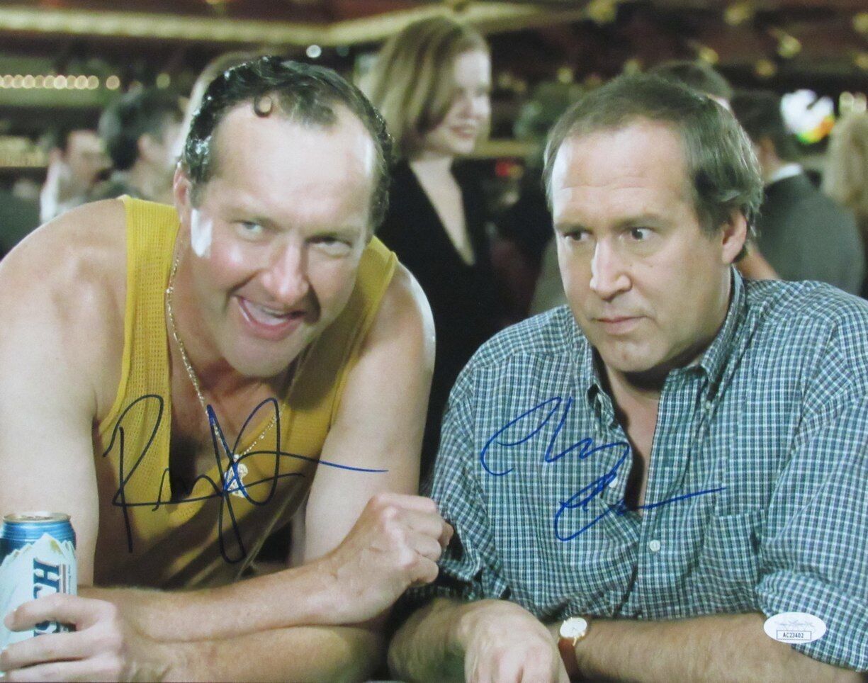 Chevy Chase/Randy Quaid Autographed 11x14 Photo "Vegas Vacation" JSA